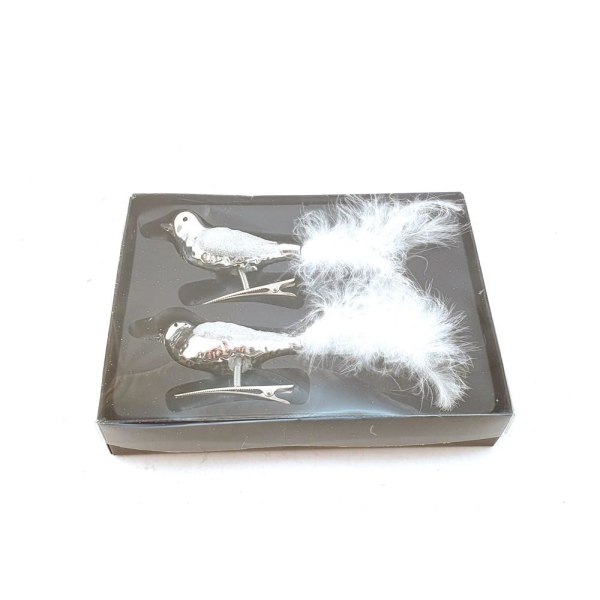 Bird Glass White 2 kpl 17 cm White