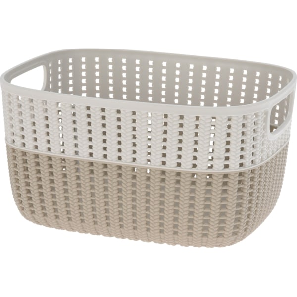 Korg Förvaring Beige Rosa Grå Grön Plast 22x28 cm Grön