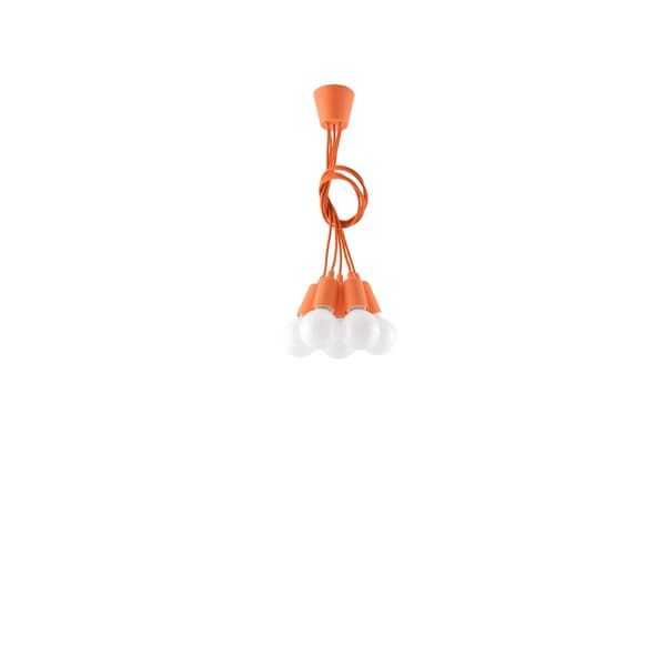 Pendel lampa DIEGO 5 orange Orange