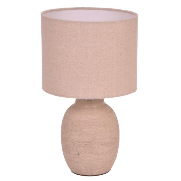 Lampa Bord Beige Keramik 34 cm Beige