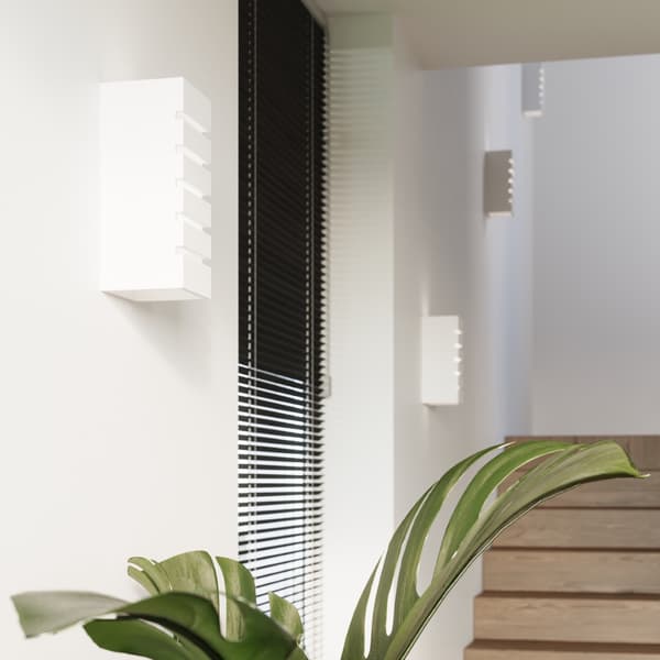 Vägglampa keramisk SAMIR White