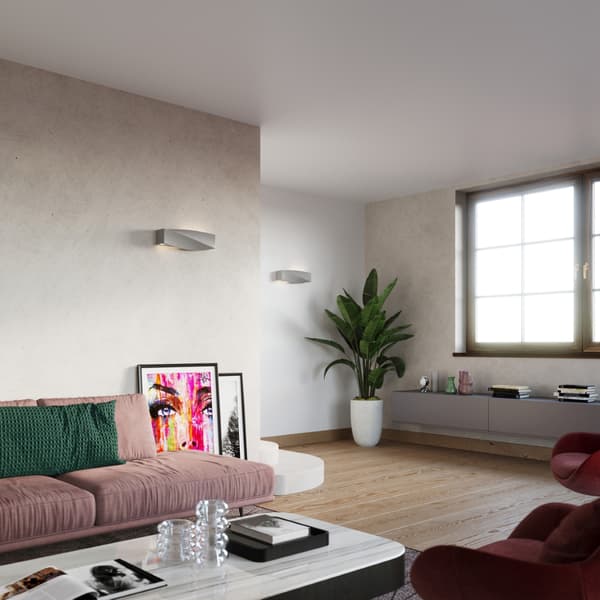 Vägglampa keramik SIGMA grå Grey
