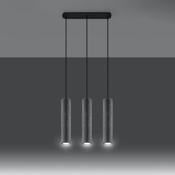 Pendel lampa LUVO 3L Grey