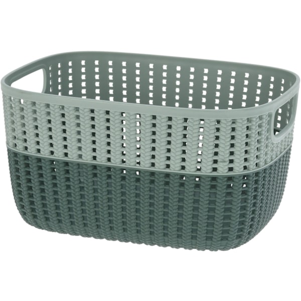 Korg Förvaring Beige Rosa Grå Grön Plast 22x28 cm Grön