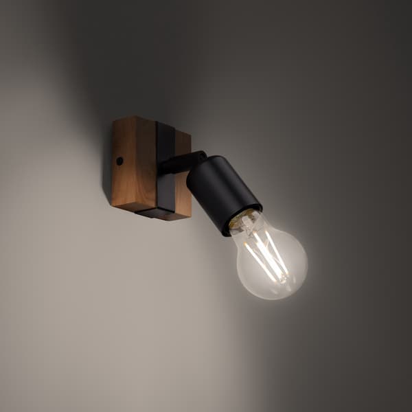Vägglampa ZUCA svart Black
