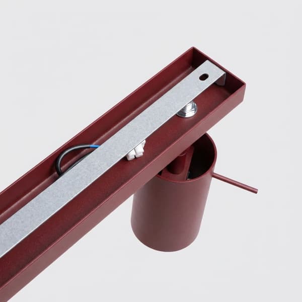 Taklampa RING 6L vinröd burgundy