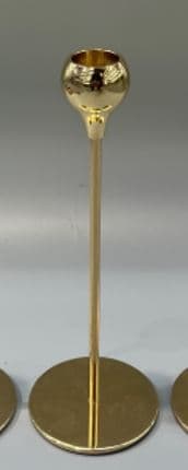 Ljusstake Metall Guld Droppe 22 cm Guld