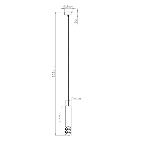 Pendellampa LIRO 1 vit White
