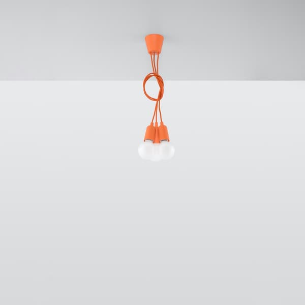 Pendel lampa DIEGO 3 orange Orange