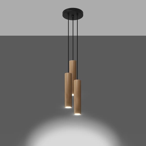 Hängande lampa LINO 3P Brown
