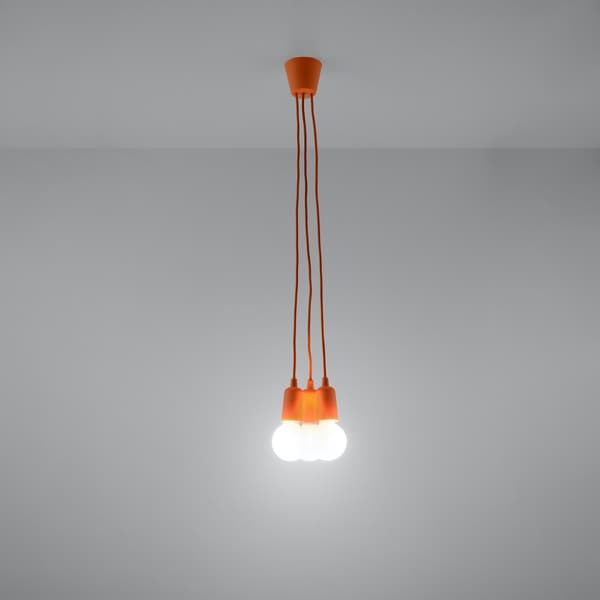 Pendel lampa DIEGO 3 orange Orange