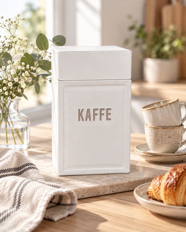 Kaffeburk Vit Trä White