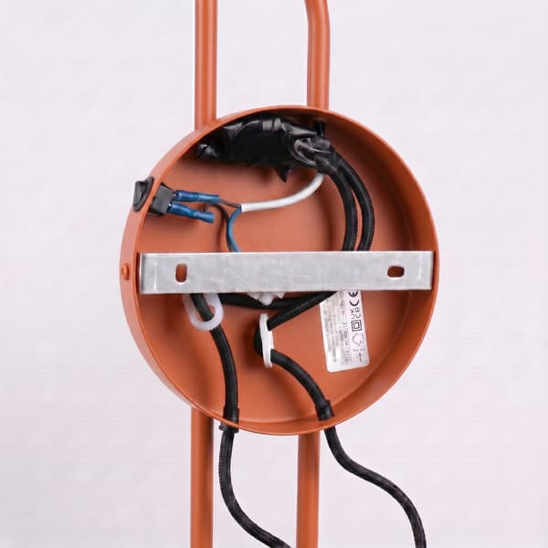 Vägglampa NOX 2 röd ockra med strömbrytare Red