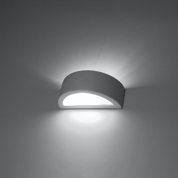 Vägglampa keramik ATENA 20 White