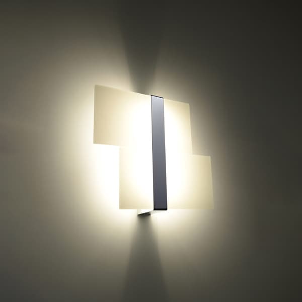 Vägglampa MASSIMO chrom White