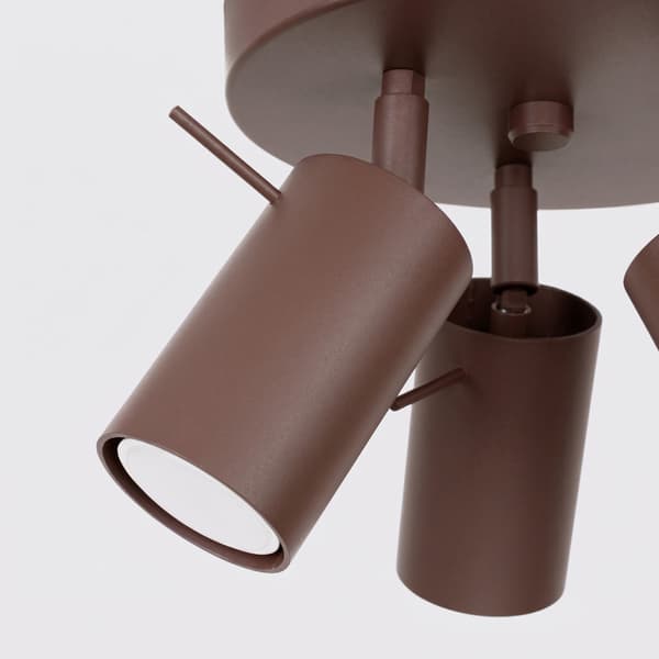 Taklampa RING 3P brun Brown