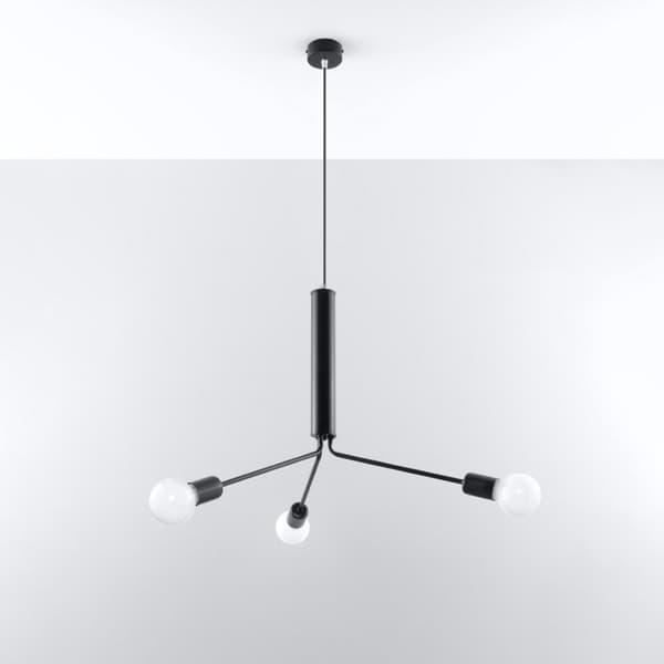 Ljuskrona DUOMO 3D Black