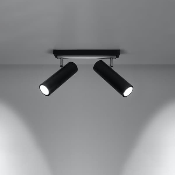 Taklampa DIREZIONE 2 svart Black