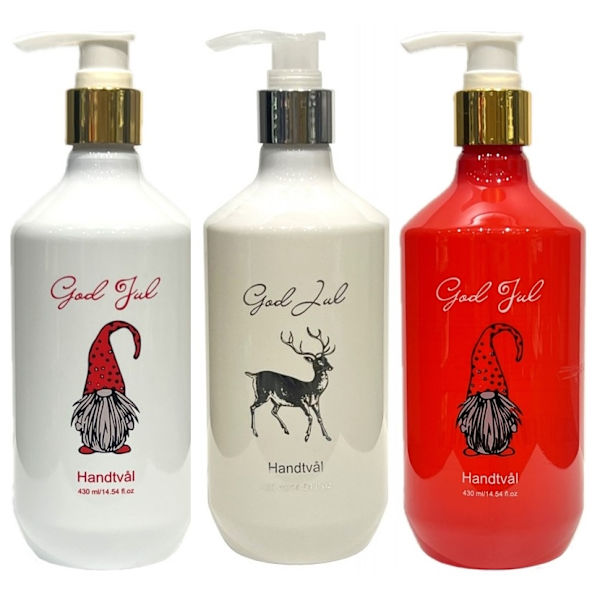 Tvålpump God Jul Tomte 430 ml Vit handtvål White