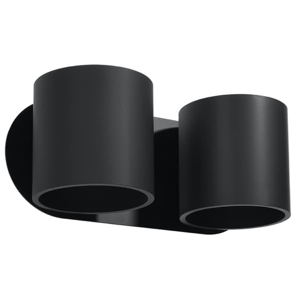 Vägglampa ORBIS 2 svart Svart