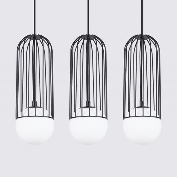 Pendellampa BRINA 3L svart Black