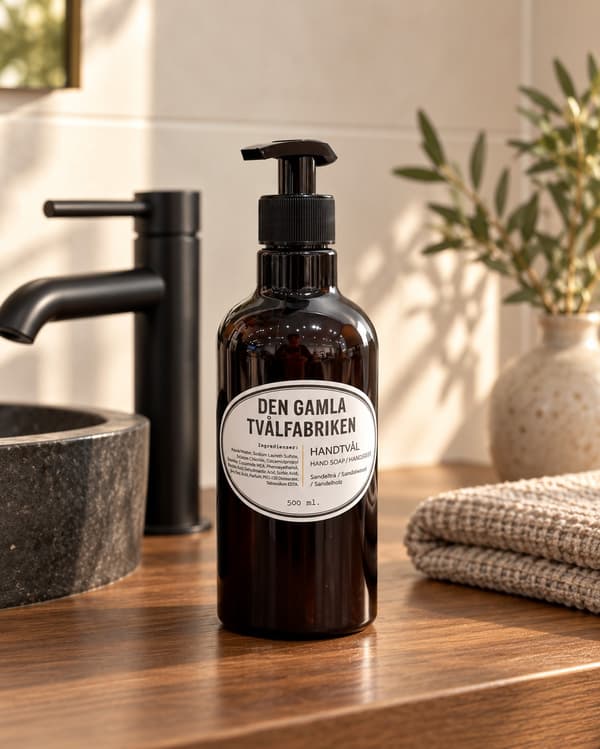 Tvål med pump sandalwood 500ml Brun