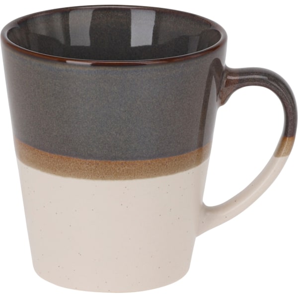 Mugg Grå/Vit Keramik 30 cl 4-pack Grey Grå/Vit