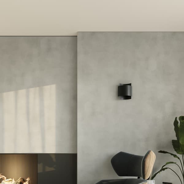 Vägglampa IMPACT svart Black