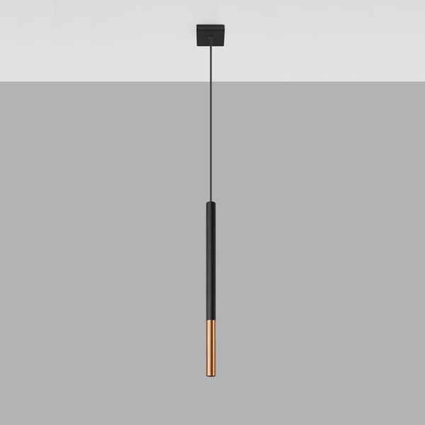 Hängande lampa MOZAICA 1 svart/koppar Black