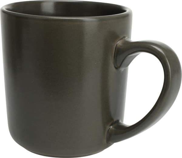 Mugg Vit Svart Grå Beige Keramik 4-pack Svart