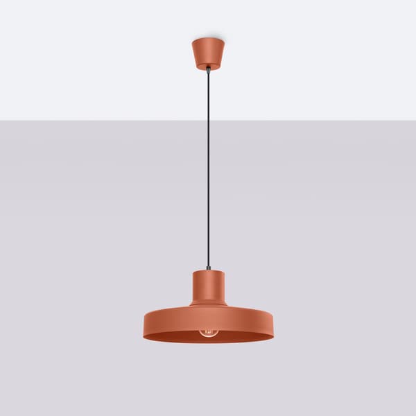 Pendellampa BILO röd ockra Red
