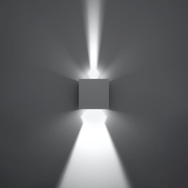 Vägglampa LUCA vit LED IP54 White