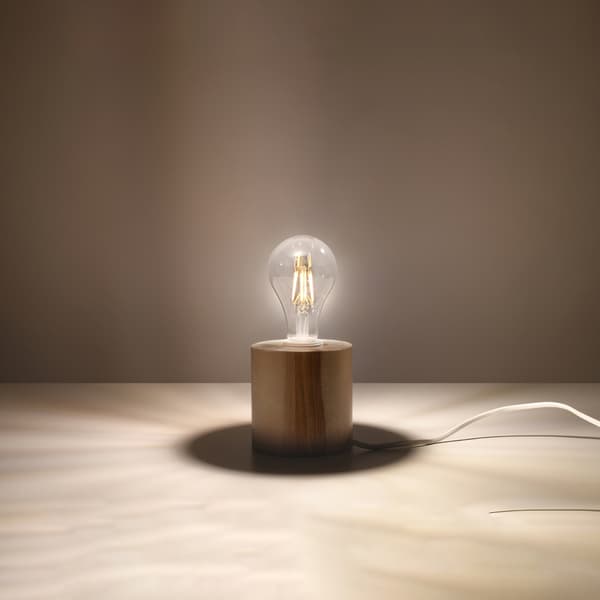 Bordslampa SALGADO trä Brown