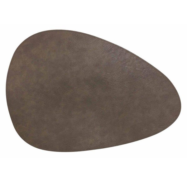 Frakke læderlook gråbrun 43x30 4-pak Brown