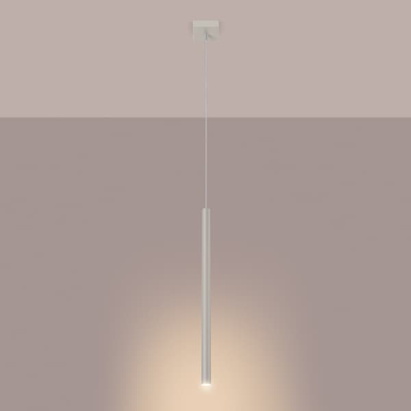 Taklampa PASTELO 1 beige Beige