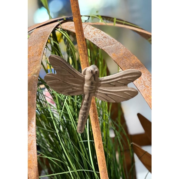 Dragonfly metallimagneetti 9 cm Brown