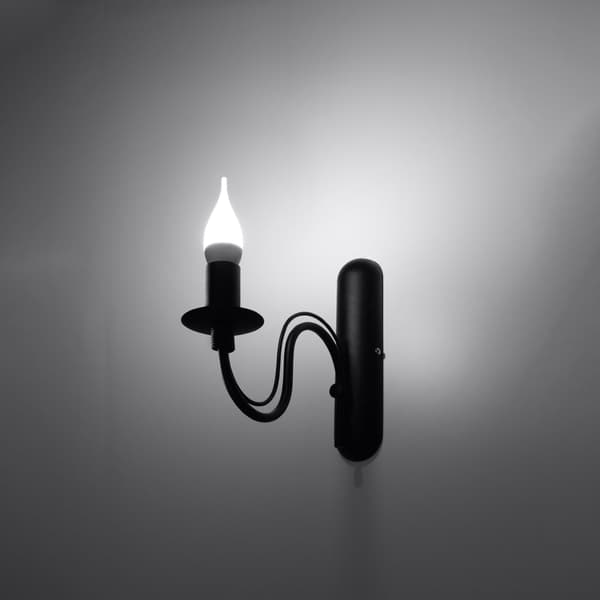 Vägglampa MINERWA svart Black