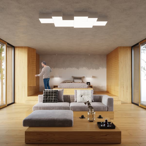 Taklampa HORUS vit White