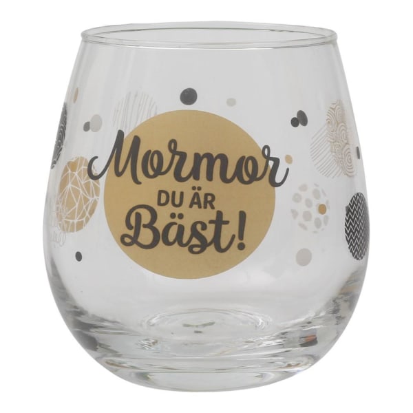 Cheers Glas "MORMOR Du är bäst" Dricksglas Transparent