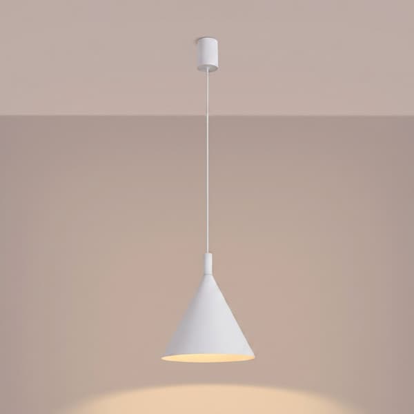 Pendellampa NOX 25 vit White