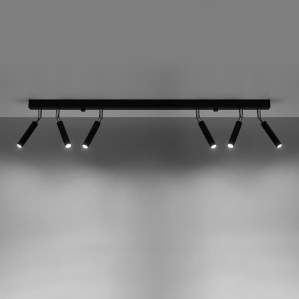 Taklampa EYETECH 6 svart Black