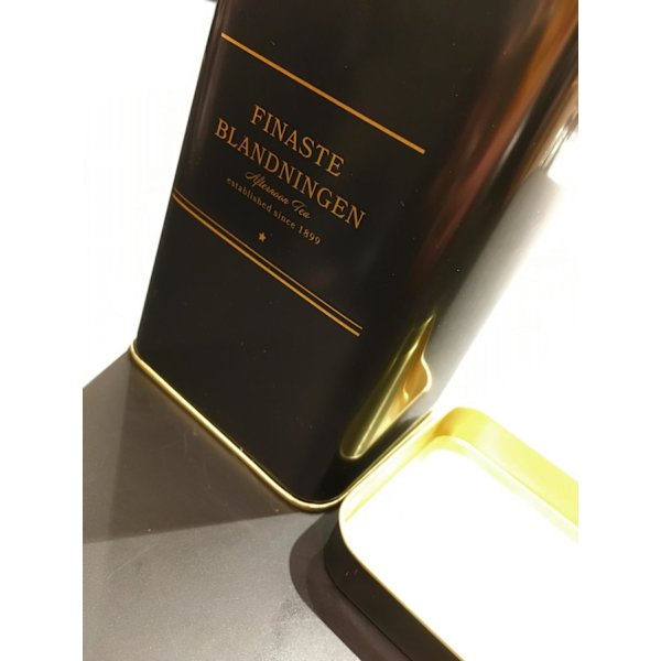 Teburk svart/guld plåt Svart