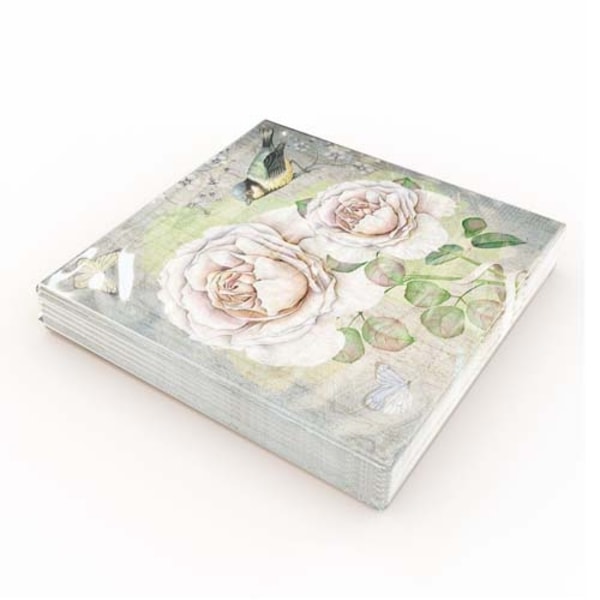 Servietter Talgoxe ros 33x33cm 20-pakning Multicolor