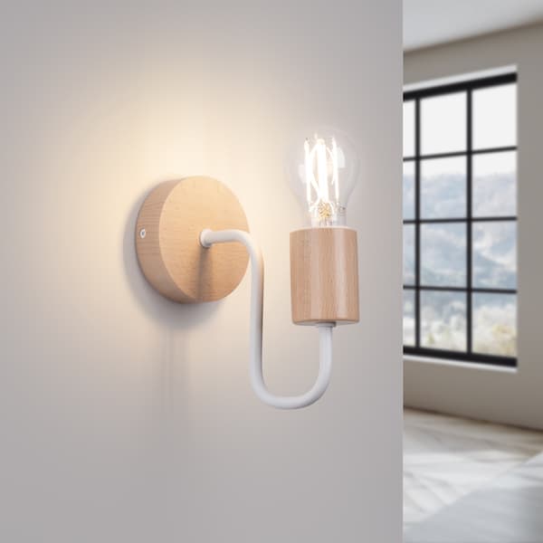 Vägglampa TIMBO vit White