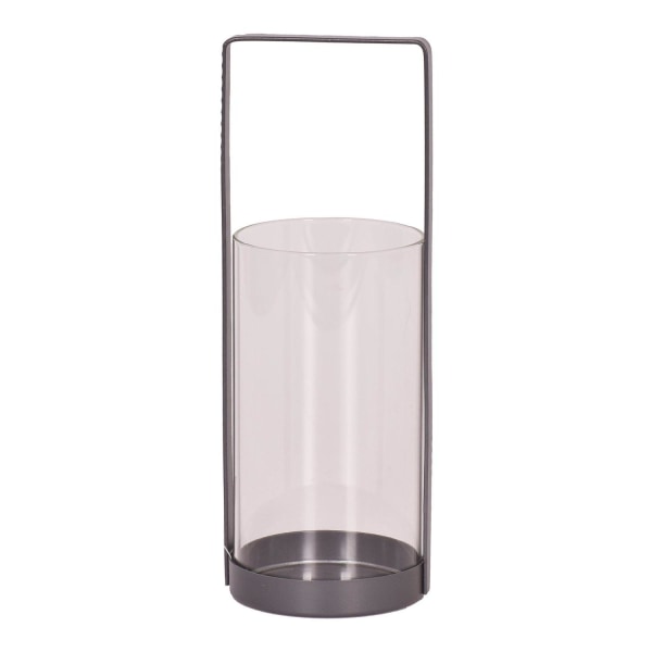 Ljushållare Smide/Glas Grå 30 cm grå