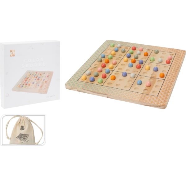 Sudoku brættræ brætspil Multicolor