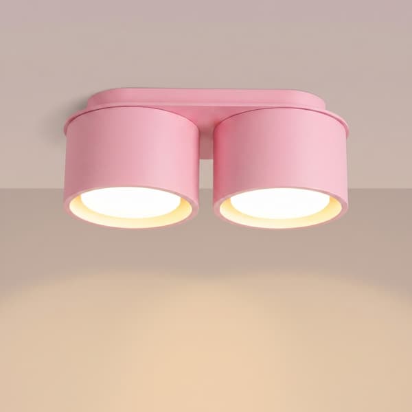 Taklampa MODO 2 rosa Gx53 Pink