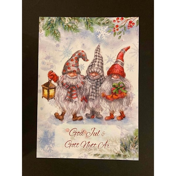 20-pack Vykort julkort  julvykort God Jul & Gott Nytt År Multicolor
