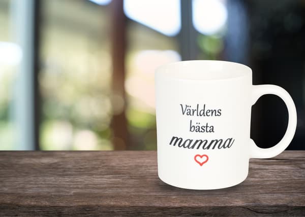 Mugg Världens bästa mamma Vit