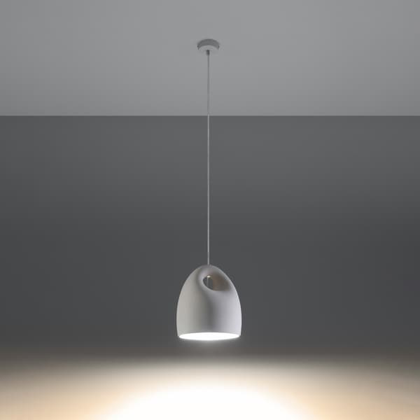 Keramisk hängande lampa BUKANO White
